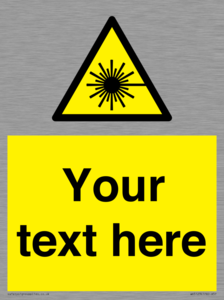 Custom Laser Hazard Sign